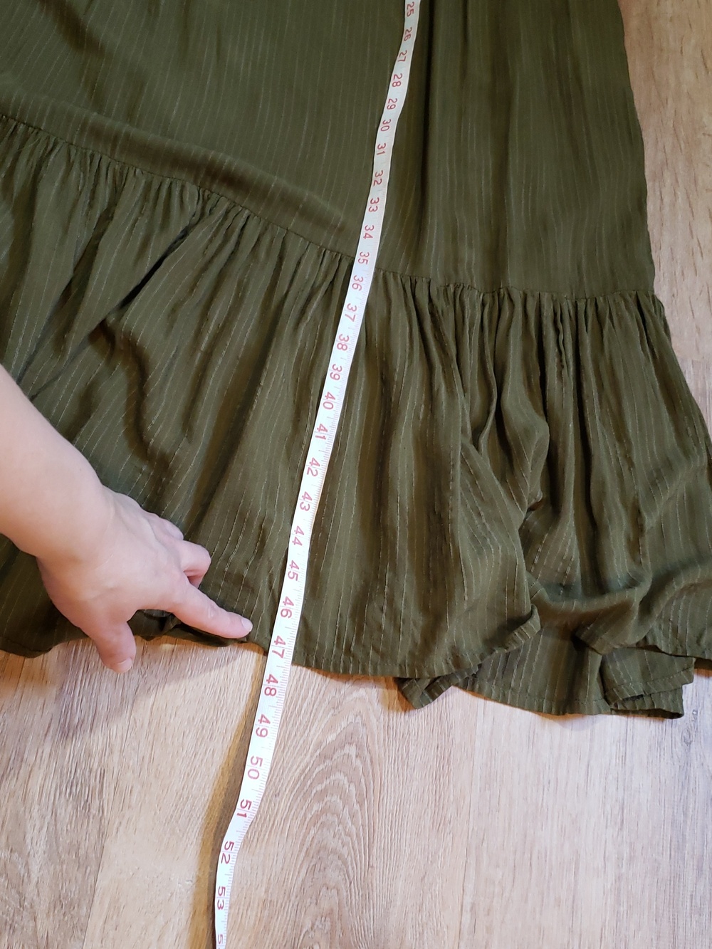 NWOT Kara Thoms Greta Dress In "Olive", Size Small - Picture 13 of 16